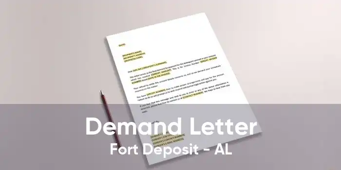 Demand Letter Fort Deposit - AL