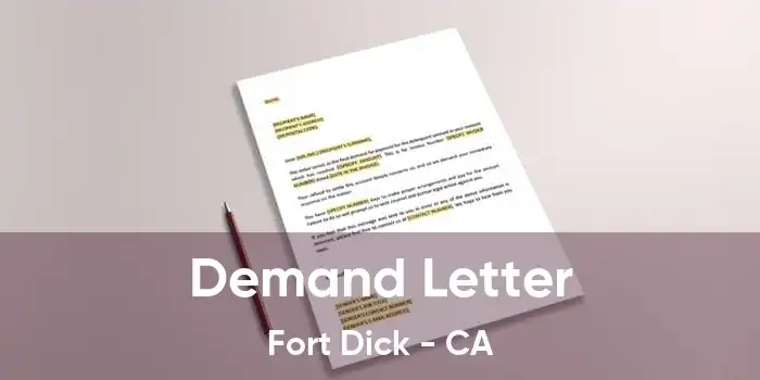 Demand Letter Fort Dick - CA