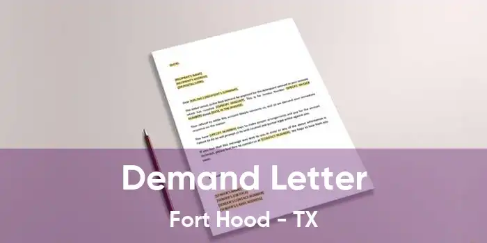 Demand Letter Fort Hood - TX