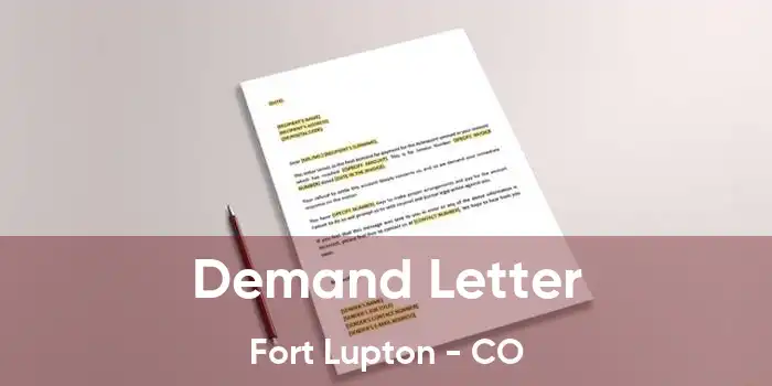 Demand Letter Fort Lupton - CO