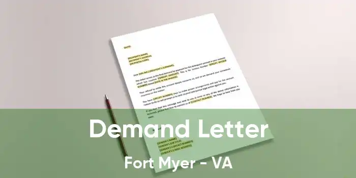 Demand Letter Fort Myer - VA