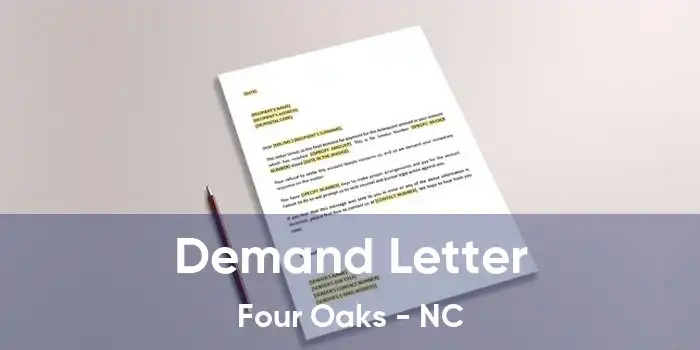 Demand Letter Four Oaks - NC