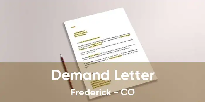 Demand Letter Frederick - CO