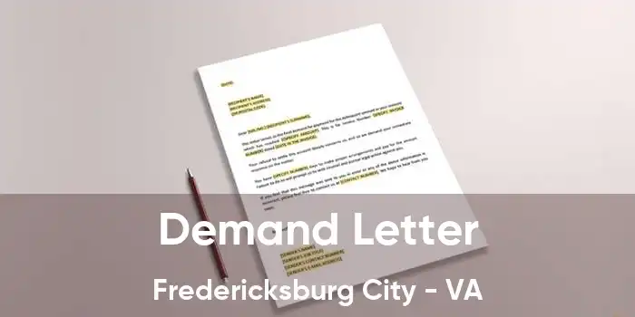 Demand Letter Fredericksburg City - VA