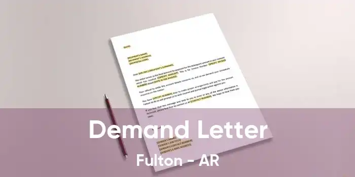 Demand Letter Fulton - AR