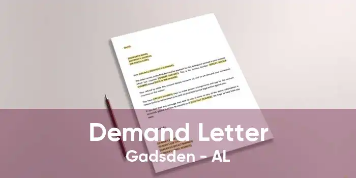 Demand Letter Gadsden - AL