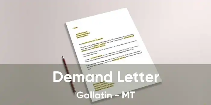 Demand Letter Gallatin - MT