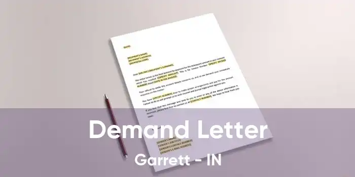 Demand Letter Garrett - IN