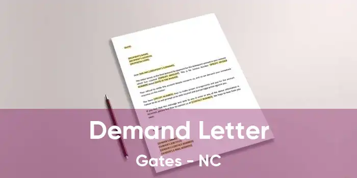 Demand Letter Gates - NC