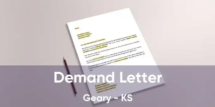 Demand Letter Geary - KS