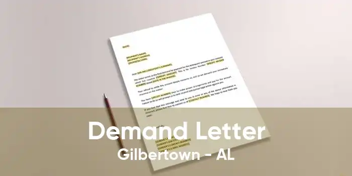 Demand Letter Gilbertown - AL