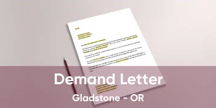 Demand Letter Gladstone - OR