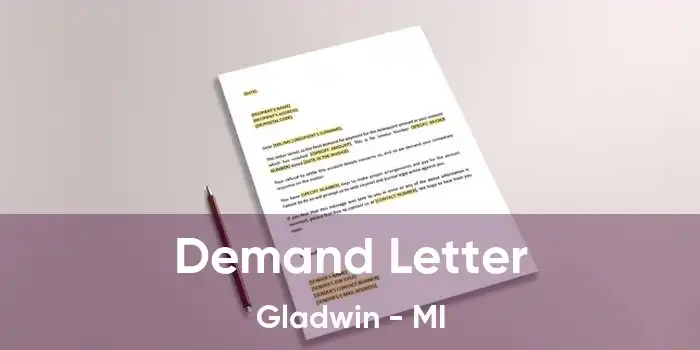 Demand Letter Gladwin - MI