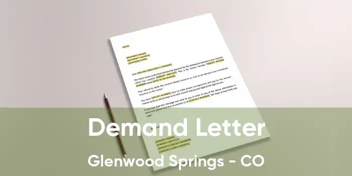 Demand Letter Glenwood Springs - CO