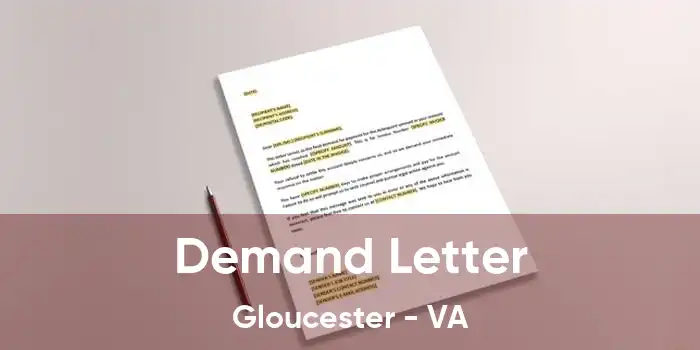 Demand Letter Gloucester - VA