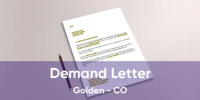 Demand Letter Golden - CO