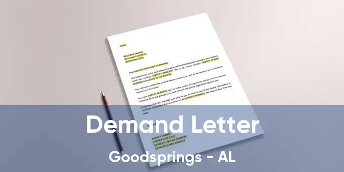 Demand Letter Goodsprings - AL