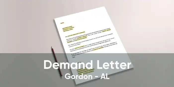 Demand Letter Gordon - AL