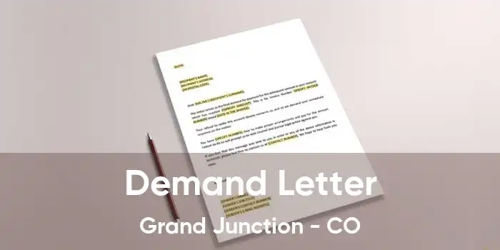 Demand Letter Grand Junction - CO