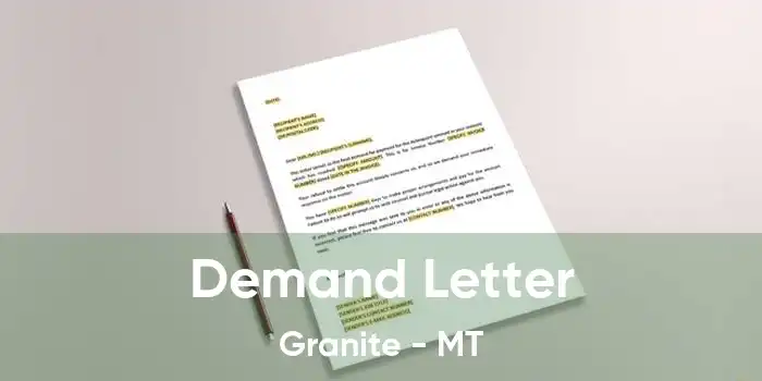 Demand Letter Granite - MT