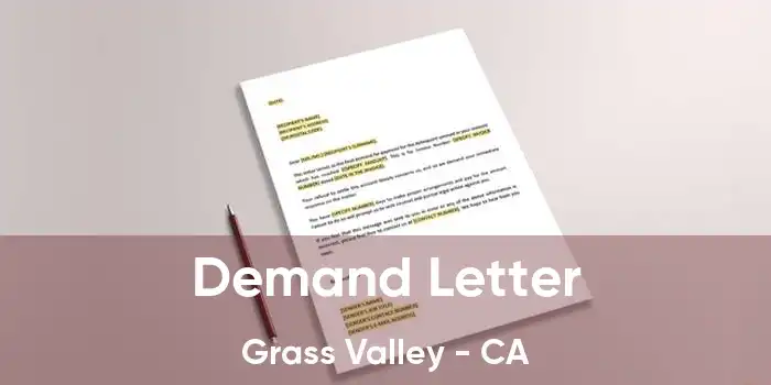 Demand Letter Grass Valley - CA