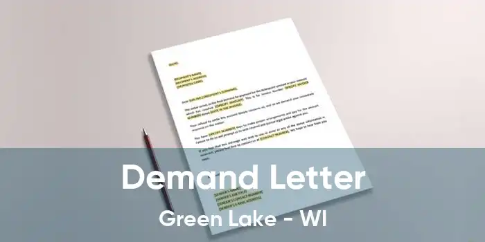 Demand Letter Green Lake - WI