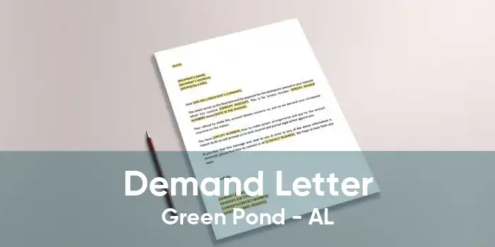 Demand Letter Green Pond - AL
