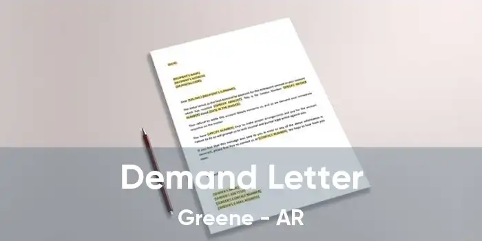 Demand Letter Greene - AR