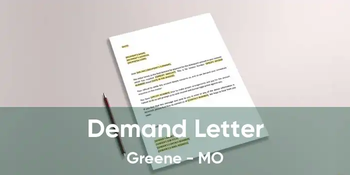 Demand Letter Greene - MO