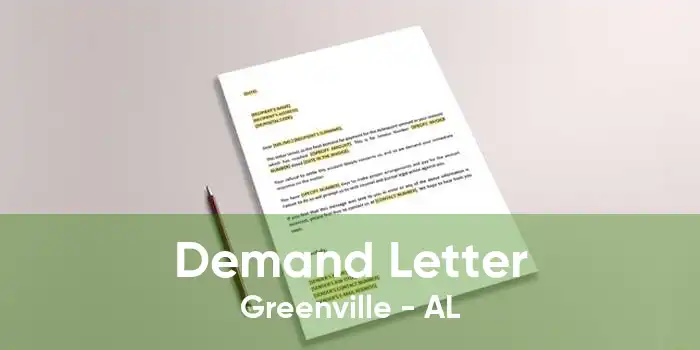 Demand Letter Greenville - AL