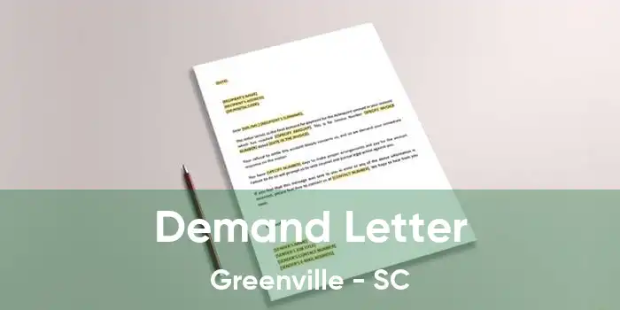 Demand Letter Greenville - SC