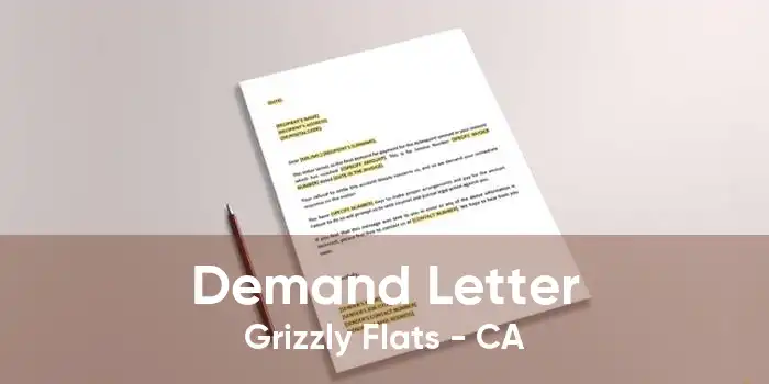 Demand Letter Grizzly Flats - CA