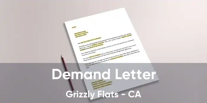 Demand Letter Grizzly Flats - CA