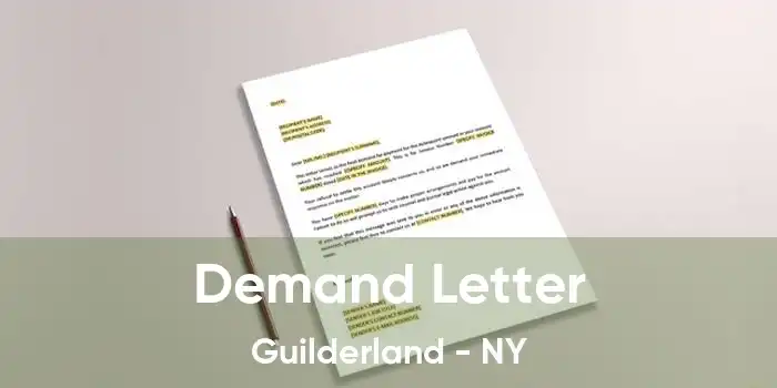 Demand Letter Guilderland - NY