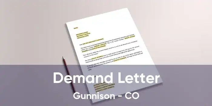 Demand Letter Gunnison - CO