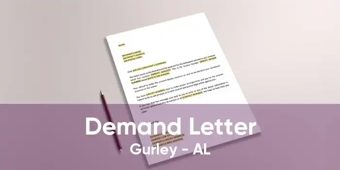 Demand Letter Gurley - AL