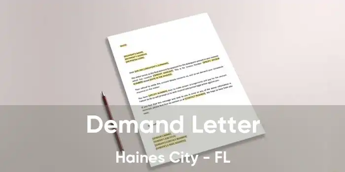 Demand Letter Haines City - FL