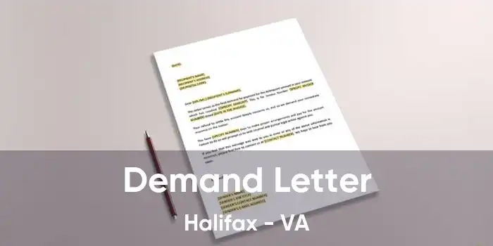 Demand Letter Halifax - VA