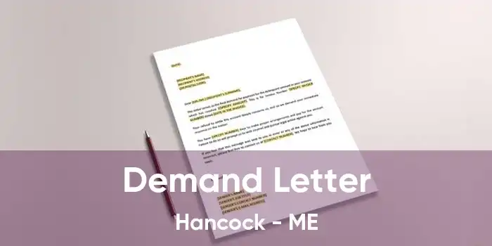 Demand Letter Hancock - ME