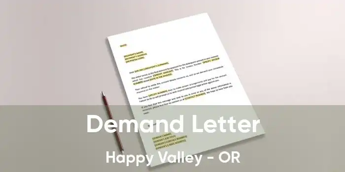 Demand Letter Happy Valley - OR