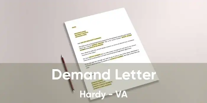 Demand Letter Hardy - VA