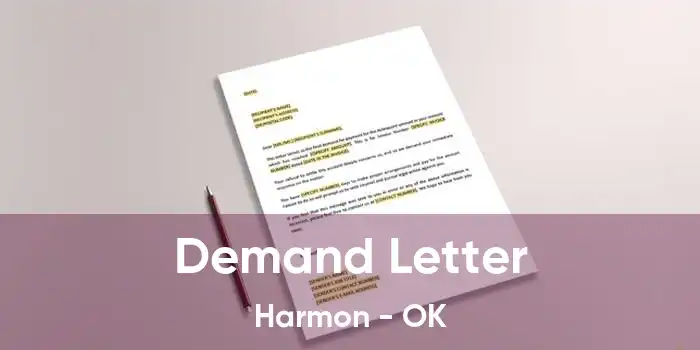 Demand Letter Harmon - OK