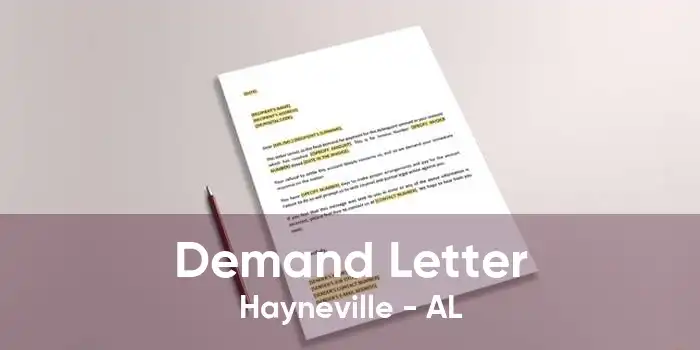 Demand Letter Hayneville - AL
