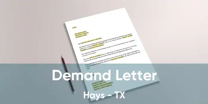 Demand Letter Hays - TX