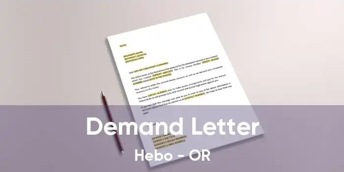 Demand Letter Hebo - OR