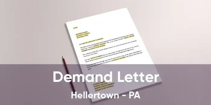 Demand Letter Hellertown - PA