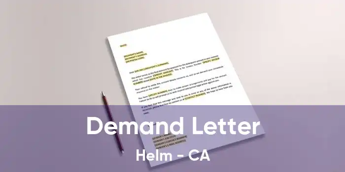 Demand Letter Helm - CA