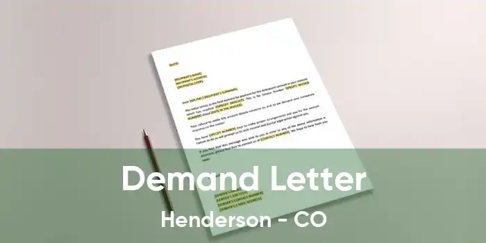 Demand Letter Henderson - CO