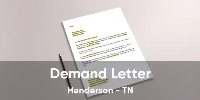 Demand Letter Henderson - TN