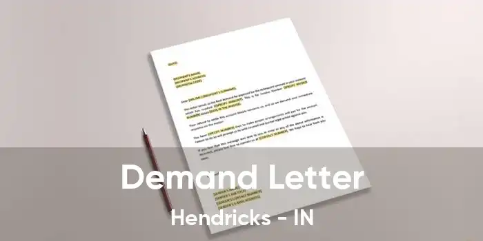 Demand Letter Hendricks - IN